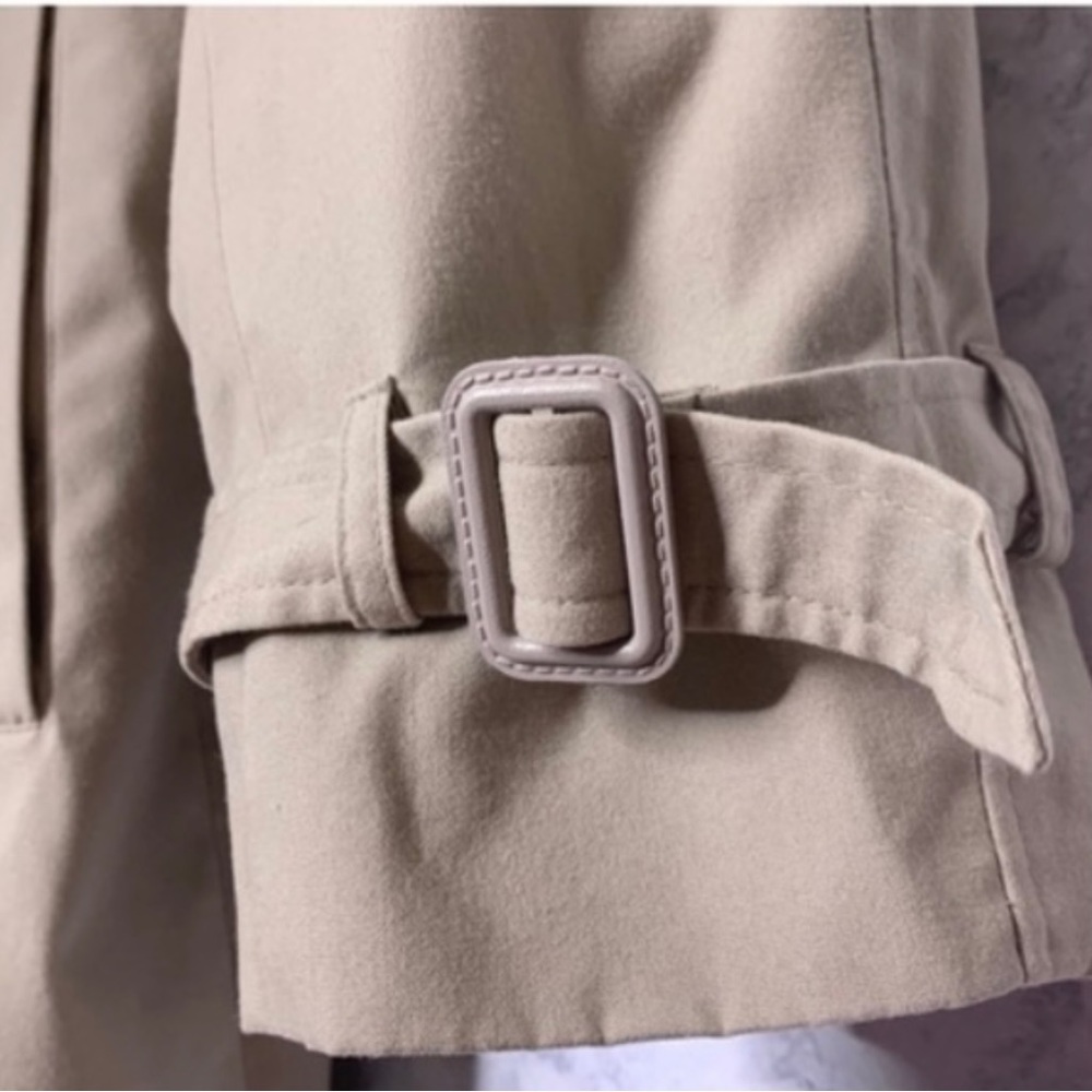 London Fog Vintage Men’s Tan Belted Trench Coat With Detachable Liner Size 42R - Picture 11 of 15